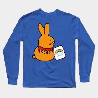 Essential Employee Bunny Rainbow Long Sleeve T-Shirt